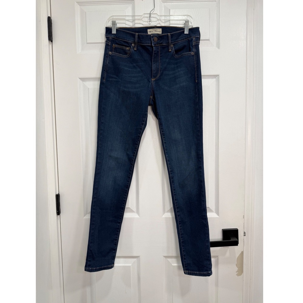 Gap 1969 True Skinny Jeans Womens 30R Dark Wash Indigo Stretch Denim 0094